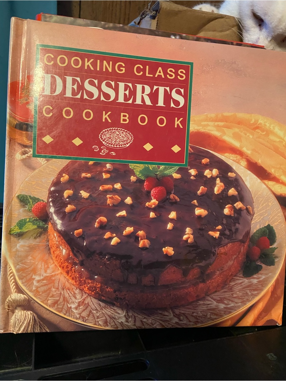 Vintage 90s 1990s dessert Desserts Cookbook baking Chocolate cake cheesecake hc
